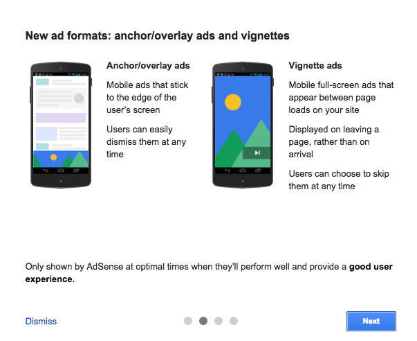 Google AdSense in-page