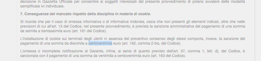 Cookie Law Italia, in poche parole panico